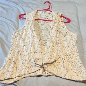 3/$10 Charlotte Russe Beige Lace Top